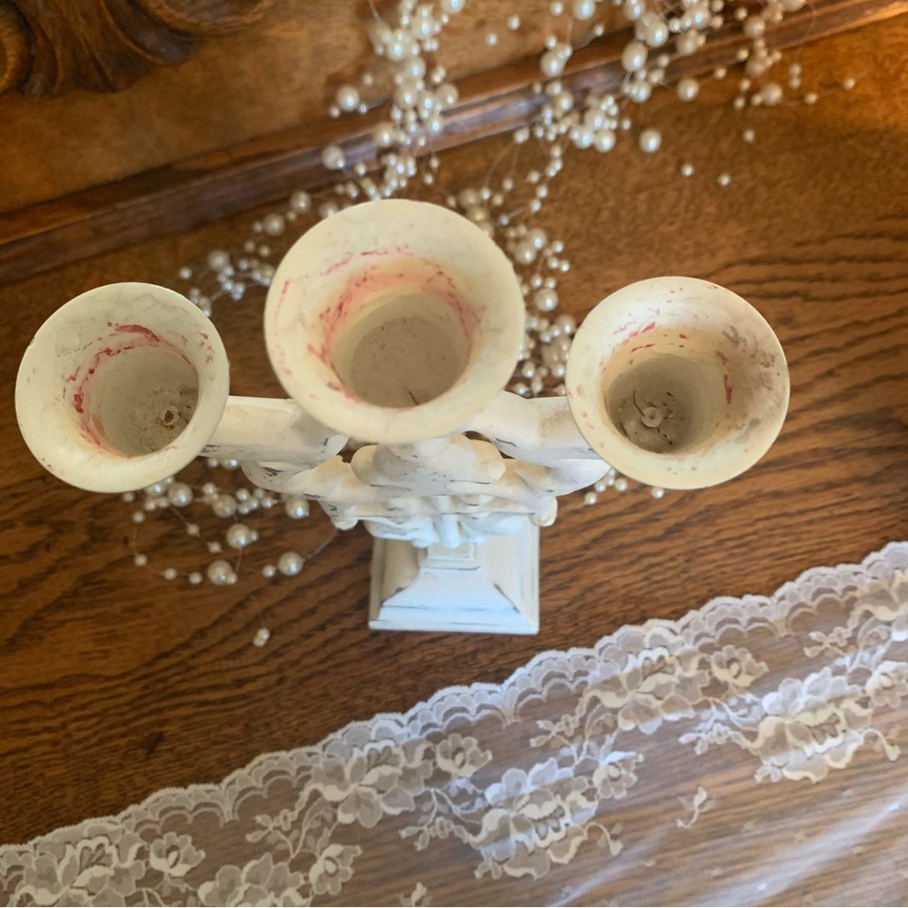 Shabby Chic Candle holder. - Picture 3 of 7